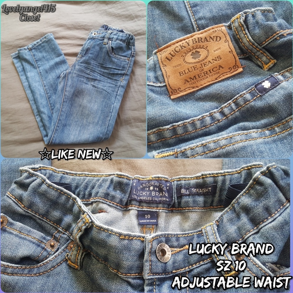 😲 LUCKY BRAND BOY JEANS - worn twice Sz 10 😲